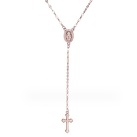 Virgin Mary Metal Cross Pendant Necklace 2